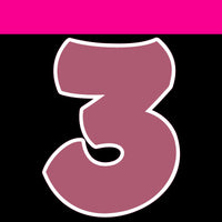 Flat - 12" BBT 41 pc Number Sets