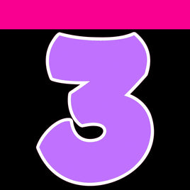 Flat - 12" BBT 41 pc Number Sets