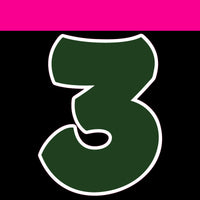 Flat - 12" BBT 41 pc Number Sets