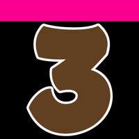 Flat - 12" BBT 41 pc Number Sets