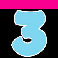 Flat - 12" BBT 41 pc Number Sets