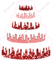 Red Sparkle Cake