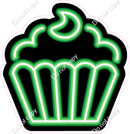 NEON - Green Cupcake