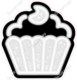 NEON - White Cupcake - Sparkle