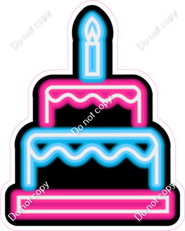 NEON - Caribbean & Hot Pink Cake