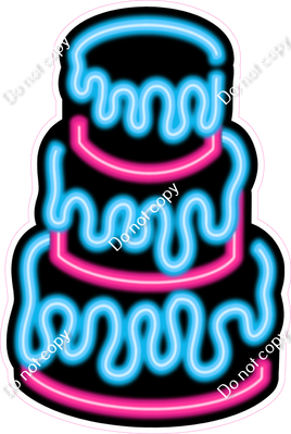 NEON - Caribbean & Hot Pink Cake