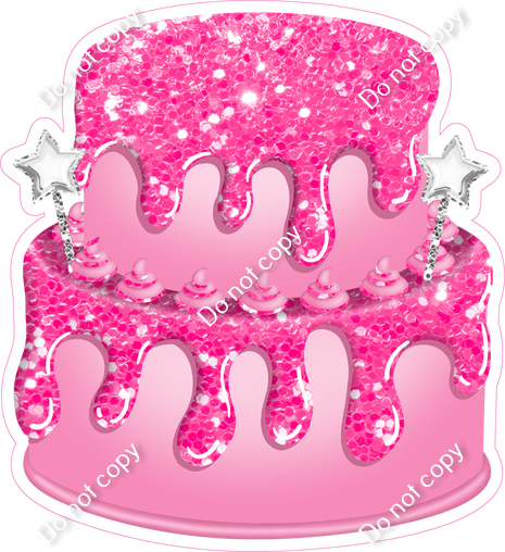 2 Tier Bubble Cake, Bubblegum Dollops & Drip| Sign Swag USA