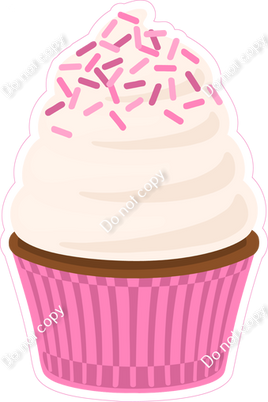 Flat Bubblegum Cupcake