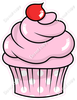 Cartoon Cupcake - Baby Pink