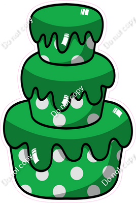 Cartoon Cake - Green