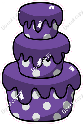 Cartoon Cake - Purple