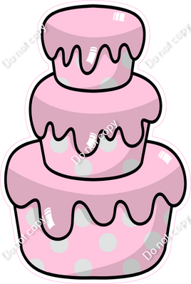 Cartoon Cake - Baby Pink