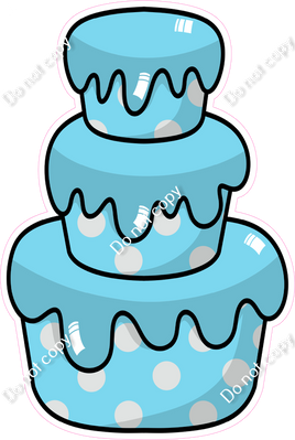 Cartoon Cake - Baby Blue