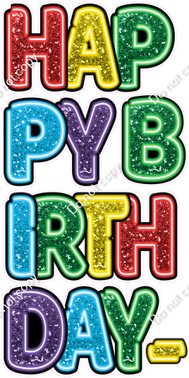6 pc EZ HBD - Sparkle Red, Yellow, Green, Caribbean, Purple