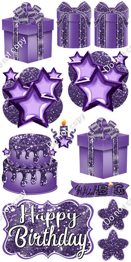 12 pc Quick Sets #2 - Sparkle Purple
