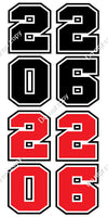 4 pc 2026 Varsity Vertical (Choose Color / Style) Note Section Upon Checkout