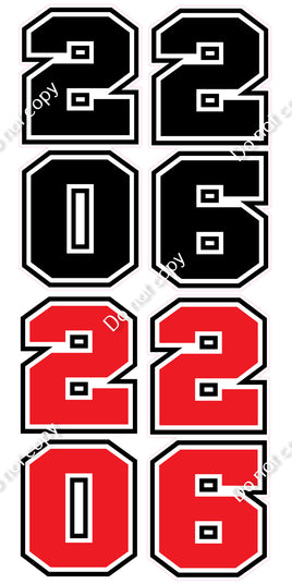 4 pc 2026 Varsity Vertical (Choose Color / Style) Note Section Upon Checkout