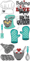 10 pc Baking Theme w/ Variants