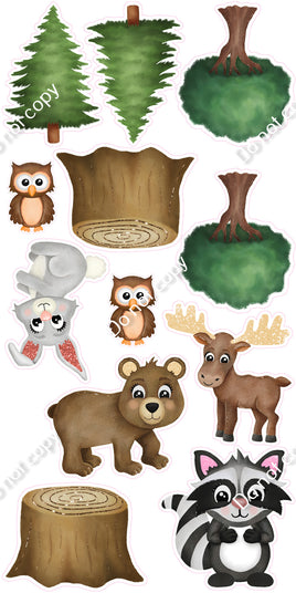 12 pc Woodland Animal Set