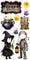 9 pc Halloween Face Cutout Set