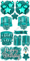 12 pc Quick Sets #2 - Sparkle Teal