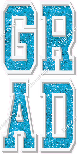 GRAD Varsity Letters - Sparkle - Choose Color