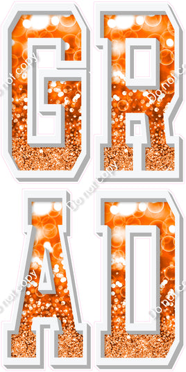 GRAD Varsity Letters - Bokeh - Choose Color