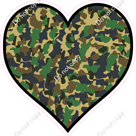 Camo Heart - Outlined