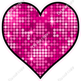 Disco - Hot Pink - Outlined