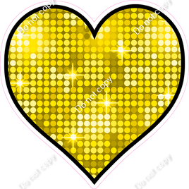 Disco - Yellow - Outlined