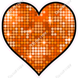 Disco - Orange - Outlined