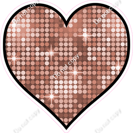 Disco - Rose Gold - Outlined