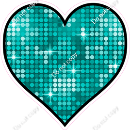 Disco - Teal - Outlined