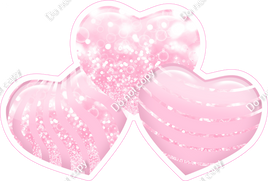 Bokeh - Baby Pink - Triple Heart Bundles