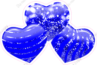 Bokeh - Blue - Triple Heart Bundles