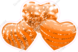 Bokeh - Orange - Triple Heart Bundles