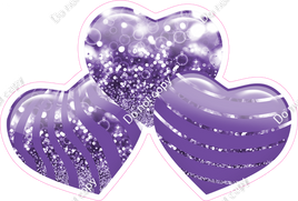 Bokeh - Purple - Triple Heart Bundles