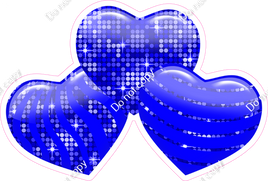 Disco - Blue - Triple Heart Bundles