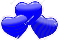 Flat - Blue - Triple Heart Bundles