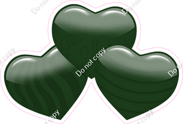 Flat - Hunter Green - Triple Heart Bundles