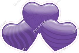 Flat - Purple - Triple Heart Bundles