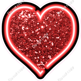 NEON - Red Heart - Sparkle