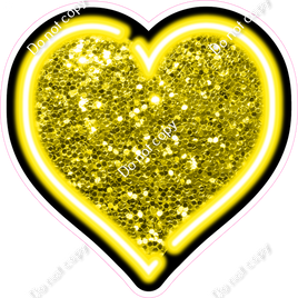 NEON - Yellow Heart - Sparkle