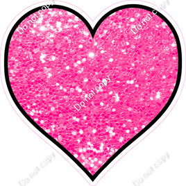 Sparkle - Bubblegum Heart - Outlined