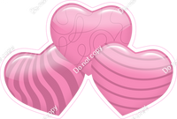 Flat - Bubblegum - Triple Heart Bundles