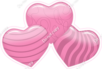 Flat - Bubblegum - Triple Heart Bundles