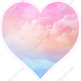 Baby Pink Clouds Heart