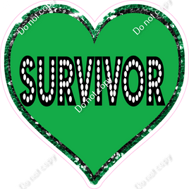 Green Survivor Heart