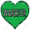 Green Warrior Survivor Heart