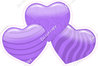 Flat - Lilac - Triple Heart Bundles